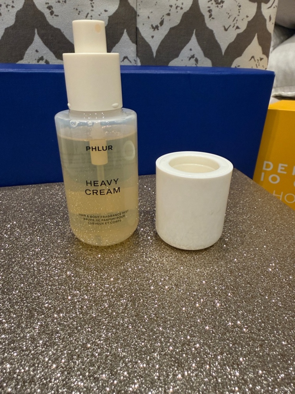 *LIKE NEW* 3 oz PHLUR Heavy Cream Hair & Body Fragrance Mist — Clear bottle